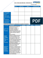 Rúbrica para Evaluar El Portafolio Del Etudiante