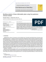 Buckling Analysis of Shear Deformable Plates Using The Quadrature Element Method