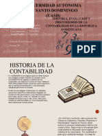 Historia y evolución de la contabilidad en República Dominicana