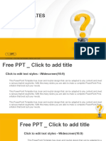 Light Bulb With Question Mark As Idea and Solution Symbol PowerPoint Templates Widescreen
