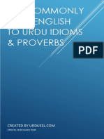 140 Commonly Used English To Urdu Idioms & Proverbs: Edited by Abdul Qadeer Drigh