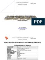 Contenido Programático Evaluacion Como Proceso Transformador 2016