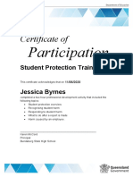 Certificate Of: Participation