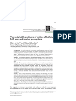 The Social Skills Problems of Victims of Bullying, Self, Peer and Teacher Perceptions