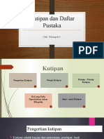 Kutipan Dan Daftar Pustaka