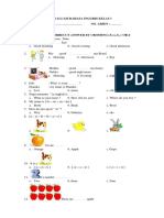 Evaluasi Bahasa Inggris Kelas 1