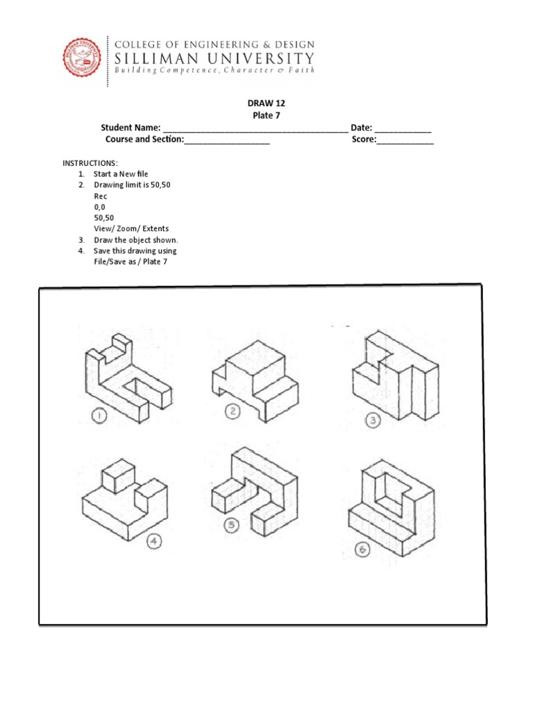 Drawing Instructions for Plate 7 | PDF