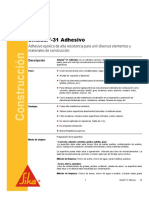 MSDS Adhesivo Sikadur 31 PDF