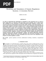 Modeling and Simulation of Genetic Regulatory Systems: A Literature Review