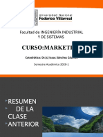 Curso:Marketing: Facultad de Ingeniería Industrial Y de Sistemas