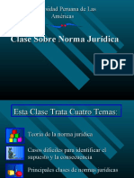 Clase sobre norma jurídica y sus elementos