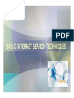 Basic Internet Search Techniques Basic Internet Search Techniques