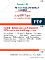Numerical Methods and Linear Algebra: Semester III