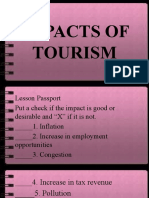 Impacts of Tourism