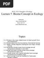 Lecture 5: Biome Concept in Ecology: BIOL 4120: Principles of Ecology