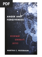 Martha C Nussbaum Anger And Forgiveness Resentment Generosity Justice In Journal Of Moral Philosophy Volume 18 Issue 3 2021