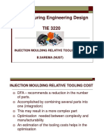 S3 - Manufacturing Engineering Design-Injection Moulding Relative Tooling Cost