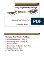 S8 - Manufacturing Engineering Design Total Relative Part Cost PDF