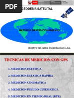 Tipos de Posicionamiento GNSS y Presiciones en Levantamientos