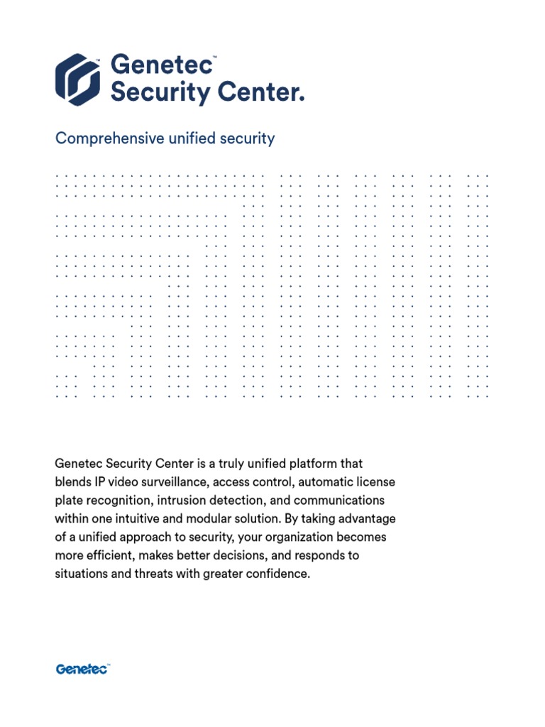 Genetec Security Center PDF | PDF | Access Control | Cloud Computing