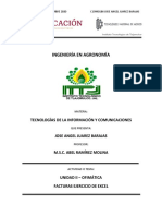 Unidad II Ofimatica Fact Excel Jose Angel Juarez B C19940186 PDF
