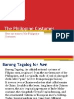 Lesson 18 - The Philippine Costumes