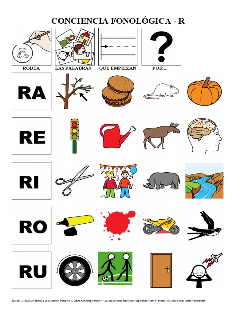 16 Conciencia Fonologica Ra Re Ri Ro Ru Pdf