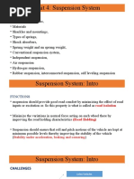 Unit 4 Suspension Systems