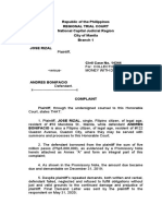 Republic of The Philippines Regional Trial Court National Capital Judicial Region City of Manila Branch 1 Jose Rizal