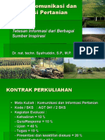 Komunikasi Informasi Pertanian