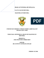 TESIS UNIONES DE CREDITO Y PRODUCTORES AGRICOLAS EN SINALOA (1937-1966)