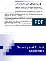 Must Do Questions of Module 4: Chapter 13 Security A.D Ethical Challenges 1