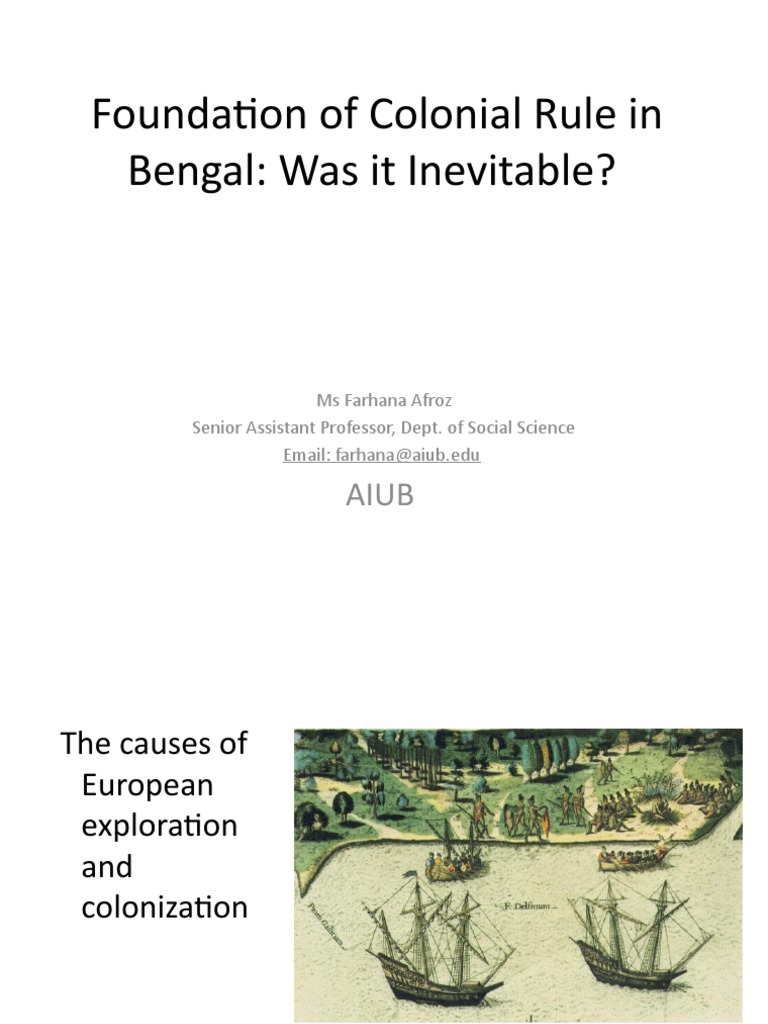 Foundation of Colonial Rule in Bengal: Was It Inevitable? | PDF ...