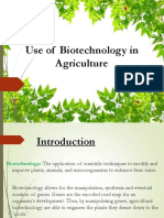 Advance Biology - The Use of Biotechnology in Agriculture 
