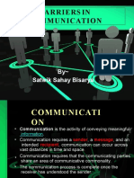 Barriers in Communication: by Satwik Sahay Bisarya