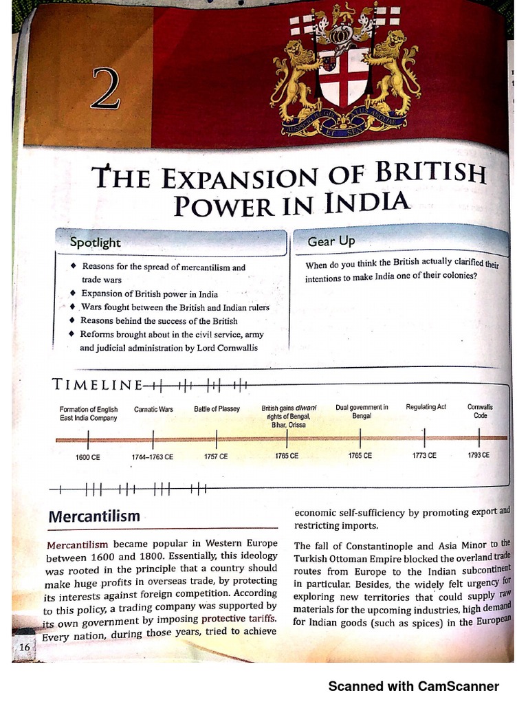 Lesson Expansion of British Power in India PDF | PDF