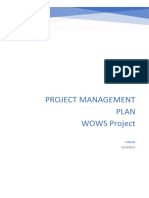 Project Management Plan WOWS Project: Ankush
