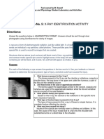 Lab Exercise No. 5: X-Ray Identification Activity: Name: Rocel Marie D. Lopez Section: BSN 1105