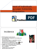 PT Assessment of Individuals Following Lower Extremity Amputation