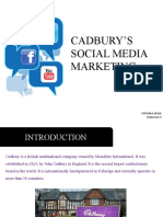 Cadbury'S Social Media Marketing: Fathima Mina Team No.9