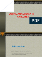 Local Analgesia in Children