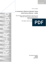 The necessary distance between large wind farms offshore