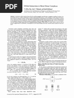 Orbital Interactions in Metal Dimer Complexes: P. Jeffrey Hay, Jack C. Thibeault, and Roald Hoffmann