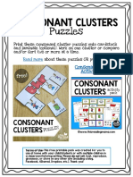 Consonant Clusters: Puzzles