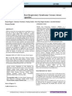 Mers-Cov (Middle East Respiratory Syndrome Corona Virus) : A Dental Surgeon Perspective