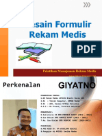 Desain Formulir Rekam Medis