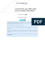 Comment Rechercher Une Valeur Dans Une Table Access