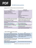 001 SAP ABAP Interview Questions and Answers