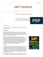 SAP ABAP Central - Data Migration - Using A Single Program To Upload Any Database Table