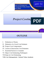 III. Project Costing